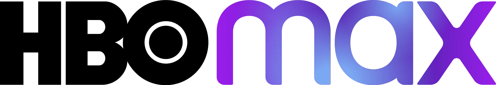 HBO Max logo, an on-demand catalog of series and films
